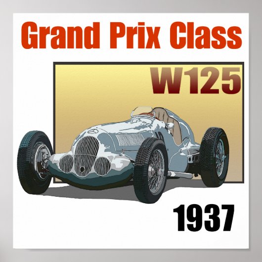 Grand Prix Class W125 Poster (Vorne)