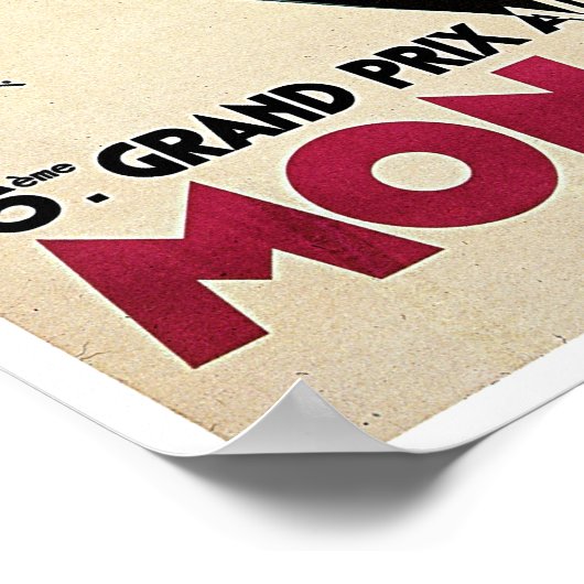 Grand Prix de Monaco Poster (Ecke)