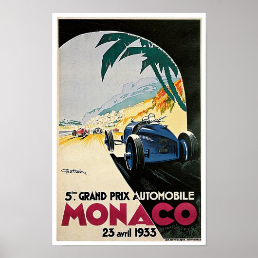 Grand Prix de Monaco Poster (Vorne)