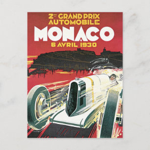 Grand Prix de Monaco Postkarte