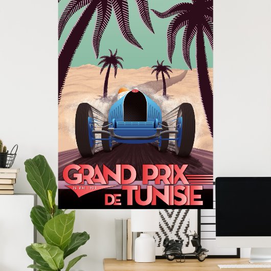 Grand Prix de Tunisie Poster 1933 (Heimbüro)