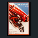 Grand Prix d'Europe Art Deco Print Poster<br><div class="desc">Grand Prix of Europe Art Deco Print by Alex Kow</div>