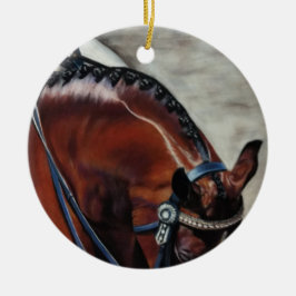 Grand Prix Dressurreiten Keramik Ornament