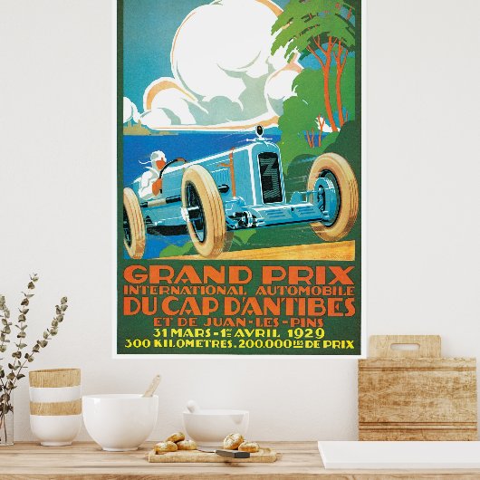 Grand Prix Du Cap Dantibes Poster (Küche)