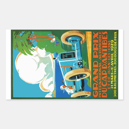 Grand Prix Du Cap d'Antibes Rechteckiger Aufkleber (Vorderseite)