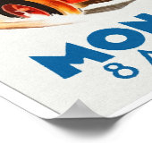 Grand Prix Monaco 1937 Aquarelle Poster (Ecke)