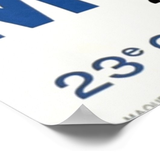 Grand Prix Racing in Monaco 1965 Poster (Ecke)