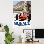 Grand Prix Racing in Monaco 1965 Poster (Heimbüro)