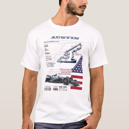 Grand Prix von Austin - KREIS DER AMERIKAS T-Shirt (Vorderseite)