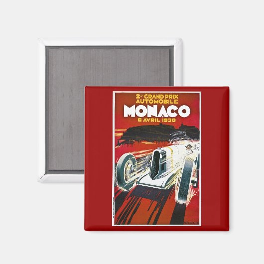 Grand Prix von Monaco 1930 Magnet (Vorderseite/Rückseite)