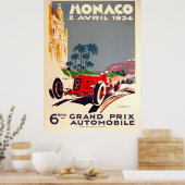 Grand Prix von Monaco 1934 Poster (Küche)