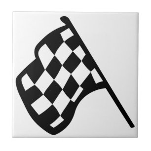 Grand- Prixflagge Fliese