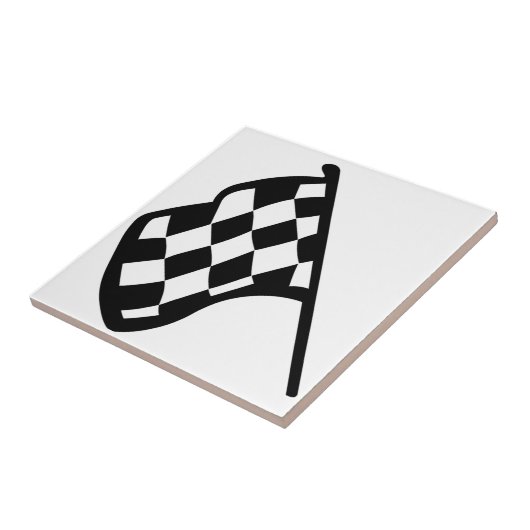 Grand- Prixflagge Fliese (Seite)