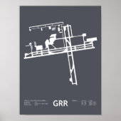 Grand Rapids (GRR) Airport Poster: Gerald R Ford Poster (Vorne)