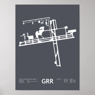 Grand Rapids (GRR) Airport Poster: Gerald R Ford Poster
