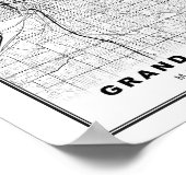 Grand Rapids Map Poster (Ecke)
