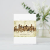 Grand Rapids Michigan Cityscape Einladungspostkarte (Stehend Vorderseite)