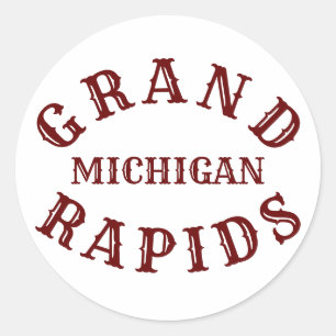 Grand Rapids, Michigan Classic Round Sticker