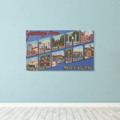 Grand Rapids, Michigan - Großbuchstaben Szenen 2 Leinwanddruck (Insitu (Holzboden))