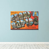 Grand Rapids, Michigan - Große Buchstabenszenen Leinwanddruck (Insitu (Holzboden))