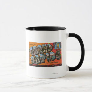 Grand Rapids, Michigan - Große Buchstabenszenen Tasse
