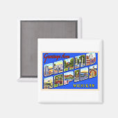Grand Rapids Michigan MI Großbuchstabe Postkarte Magnet (Vorderseite/Rückseite)