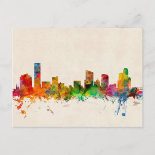 Grand Rapids Michigan Skyline Cityscape Postkarte