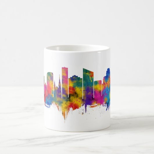 Grand Rapids Michigan Skyline Kaffeetasse (Mittel)