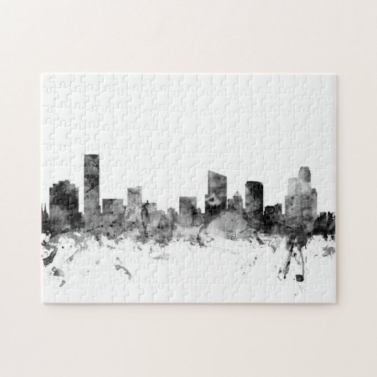 Grand Rapids Michigan Skyline Puzzle (Horizontal)