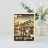 Grand Rapids, Michigan | VINTAG Postkarte (Stehend Vorderseite)