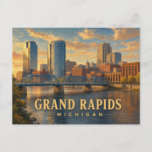 Grand Rapids Michigan Vintage-Reisepostkarte Postkarte