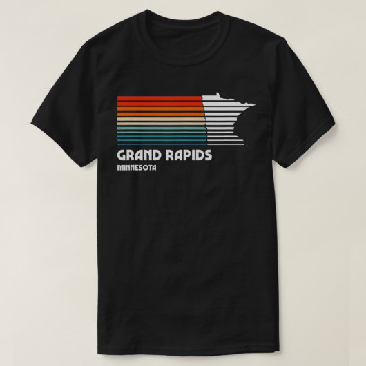 Grand Rapids Minnesota Vintage Stadt T-Shirt (Design vorne)