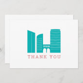 Grand Rapids Skyline Danke Karte (Vorne/Hinten)