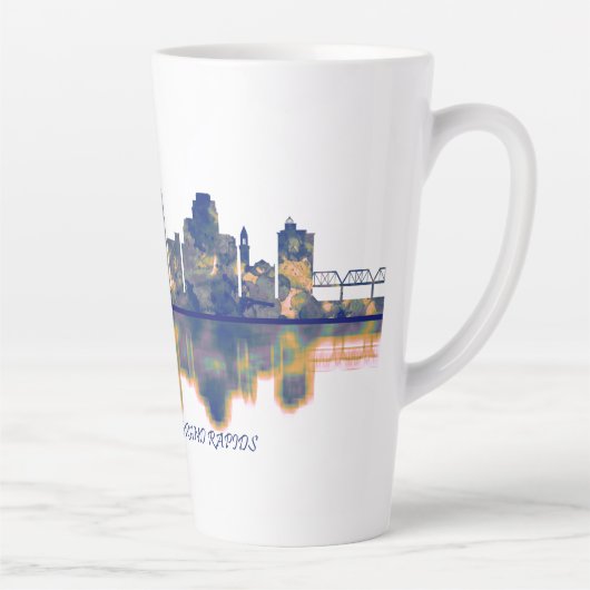 Grand Rapids Skyline Milchtasse (Rechts)