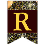 Grand Re-Opening Imitate Gold Glitzer Balloons Wimpelkette (Zweite Fahne)