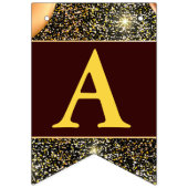 Grand Re-Opening Imitate Gold Glitzer Balloons Wimpelkette (Dritte Fahne)