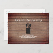 Grand ReöffnRestaurant Food Wood Crock Postkarte (Vorne/Hinten)