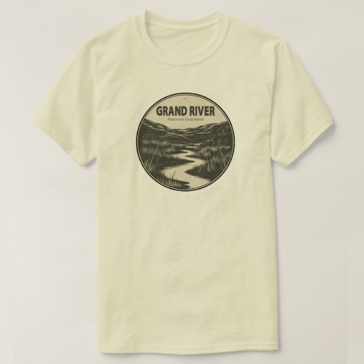 Grand River National Grassland Stream T-Shirt (Design vorne)