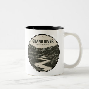 Grand River National Grassland Stream Zweifarbige Tasse