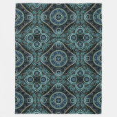 Grand Royal Julian Fraktal Mandala Pattern Fleecedecke (Vorderseite)