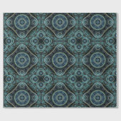 Grand Royal Julian Fraktal Mandala Pattern Geschenkpapier (Flach)