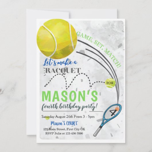 Grand Slam Anderer Geburtstagskarte (Vorderseite)