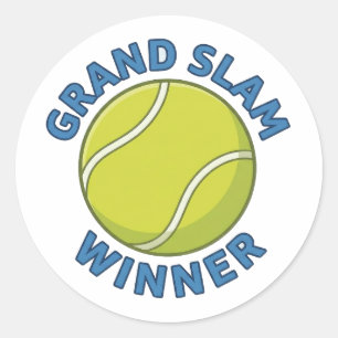 Grand-Slam-Sieger Tennisball Sportmeister Runder Aufkleber