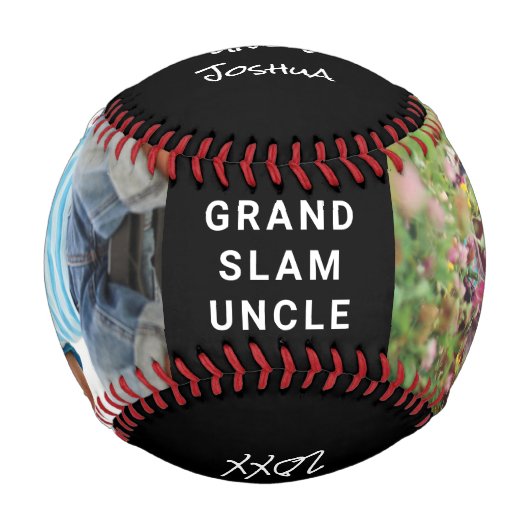 Grand Slam Uncle Black Foto Baseball (Vorderseite)