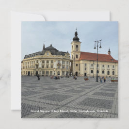 Grand Square, (Piaţa Mare), Sibiu, Rumänien auf ei Feiertagskarte