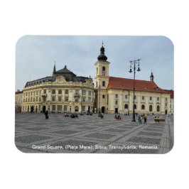 Grand Square, (Piaţa Mare), Sibiu, Rumänien auf ei Magnet