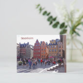 Grand Square, Stortorget, Altstadt, Stockholm Postkarte (Stehend Vorderseite)