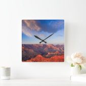 Grand Sunset Quadratische Wanduhr (Zuhause)
