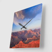 Grand Sunset Quadratische Wanduhr (Winkel)