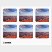 Grand Sunset Quadratischer Aufkleber (Blatt)